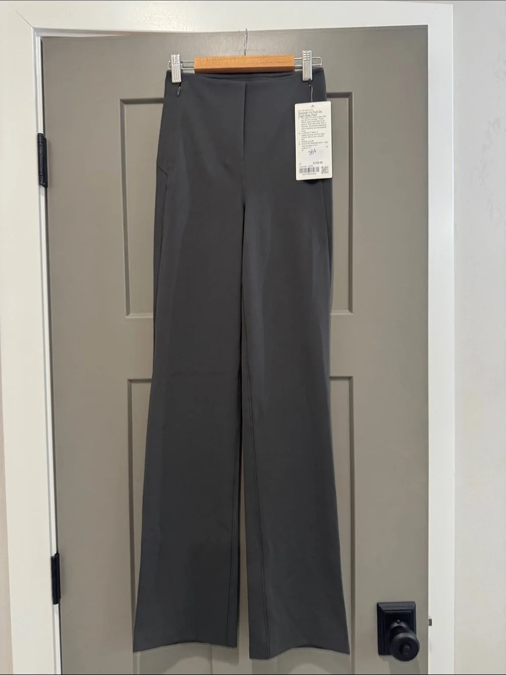 lululemon athletica Wide-Leg High-Rise Trousers in Charcoal